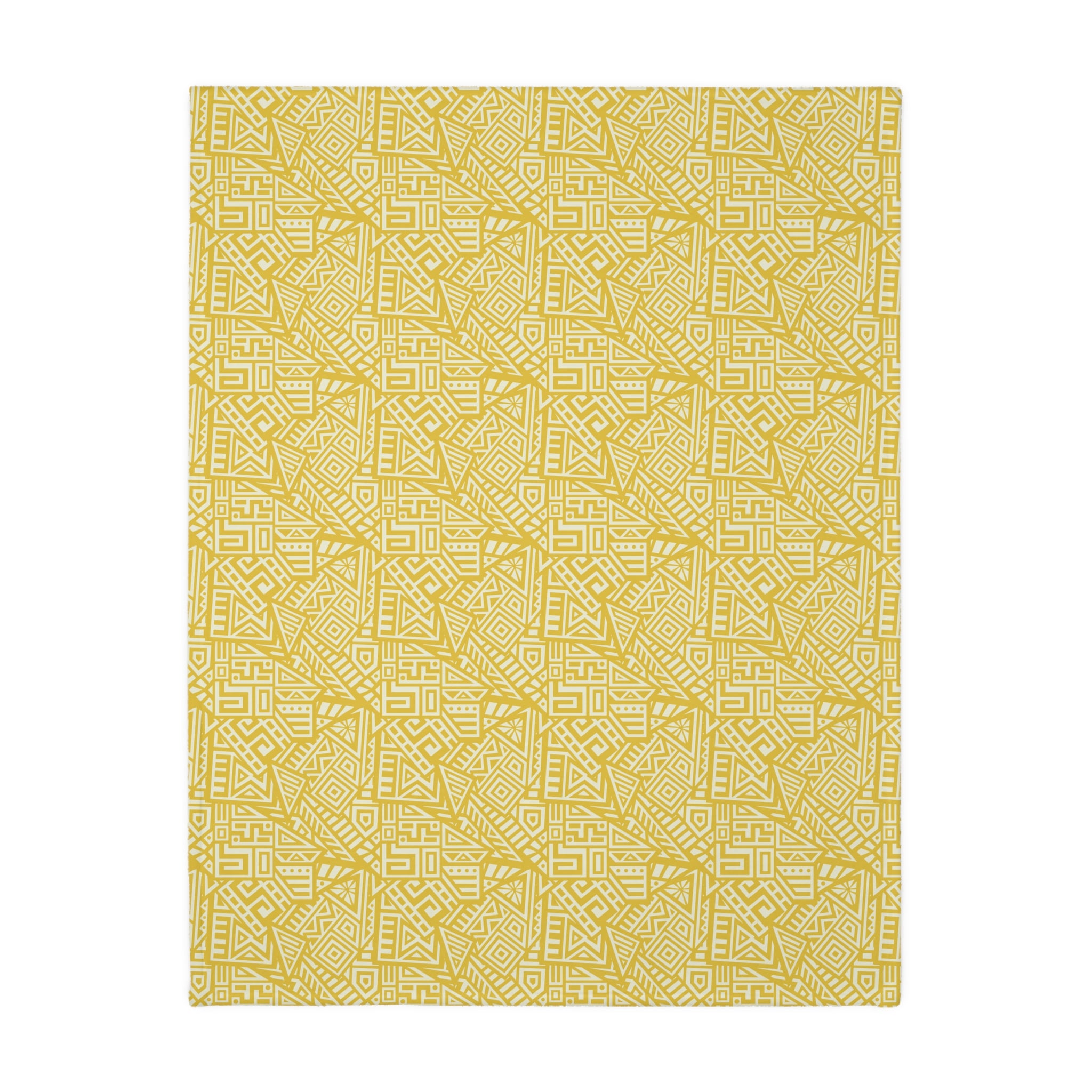 Dancing Ladies Velveteen Microfiber Blanket (Two-sided print)| OFF White and Yellow