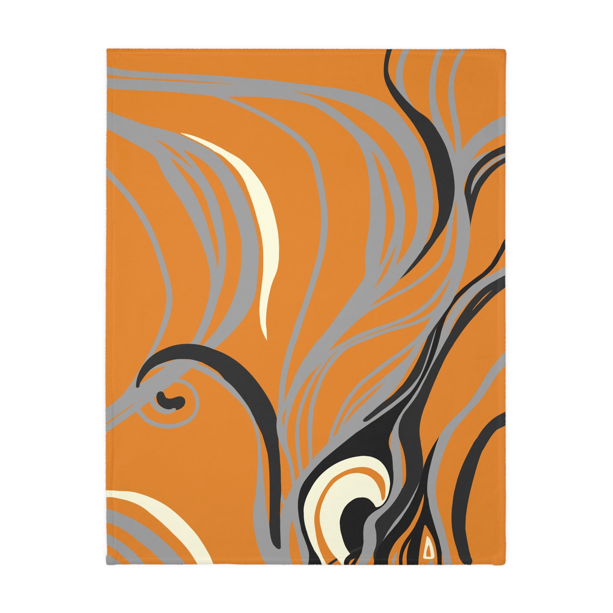 Queen of Phoenix Abstract Tribal Face Art Blanket | Velveteen Microfiber