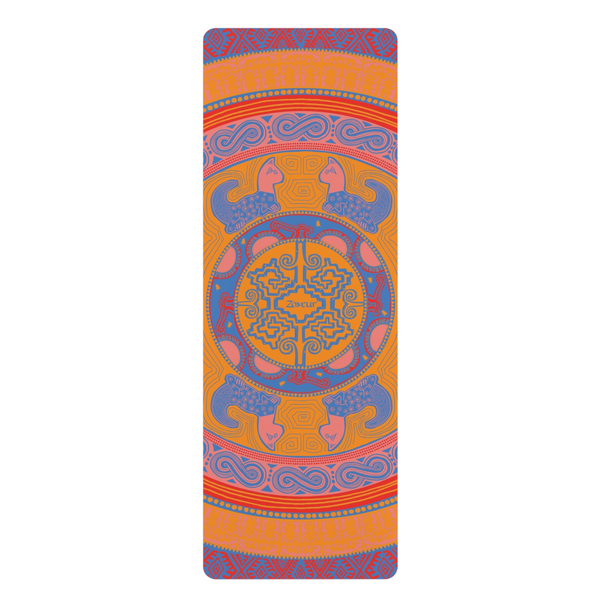 Colombian Dreams Yoga Mat | Mandala Tigers Yoga Mat | Rubber Yoga Mat