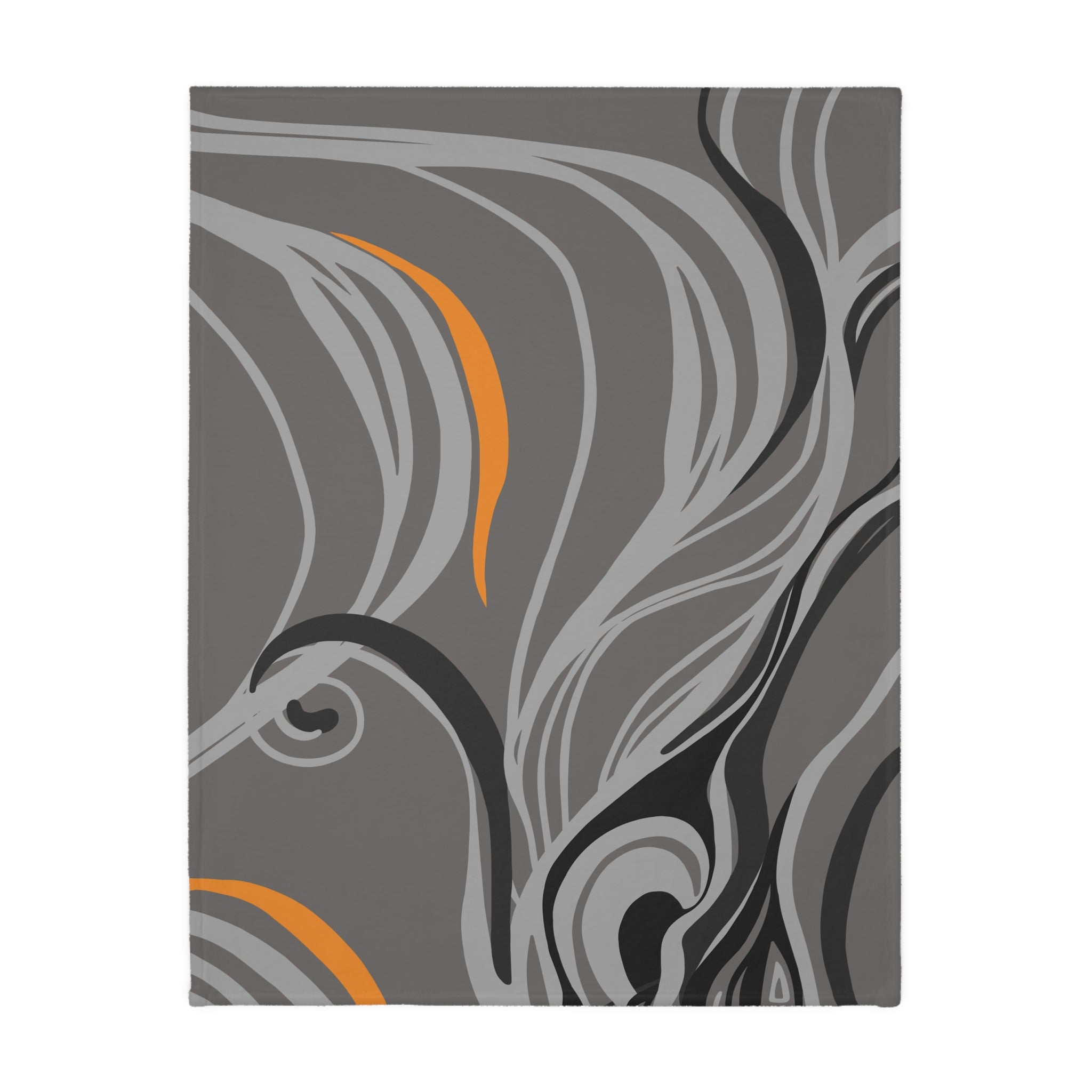 Queen of Phoenix Abstract Tribal Face Art Blanket | Velveteen Microfiber Blanket