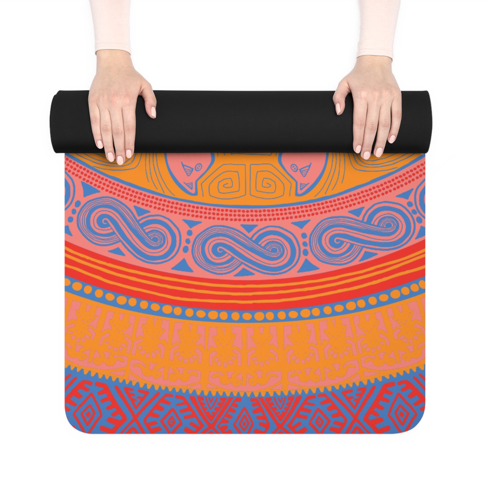 Colombian Dreams Yoga Mat | Mandala Tigers Yoga Mat | Rubber Yoga Mat