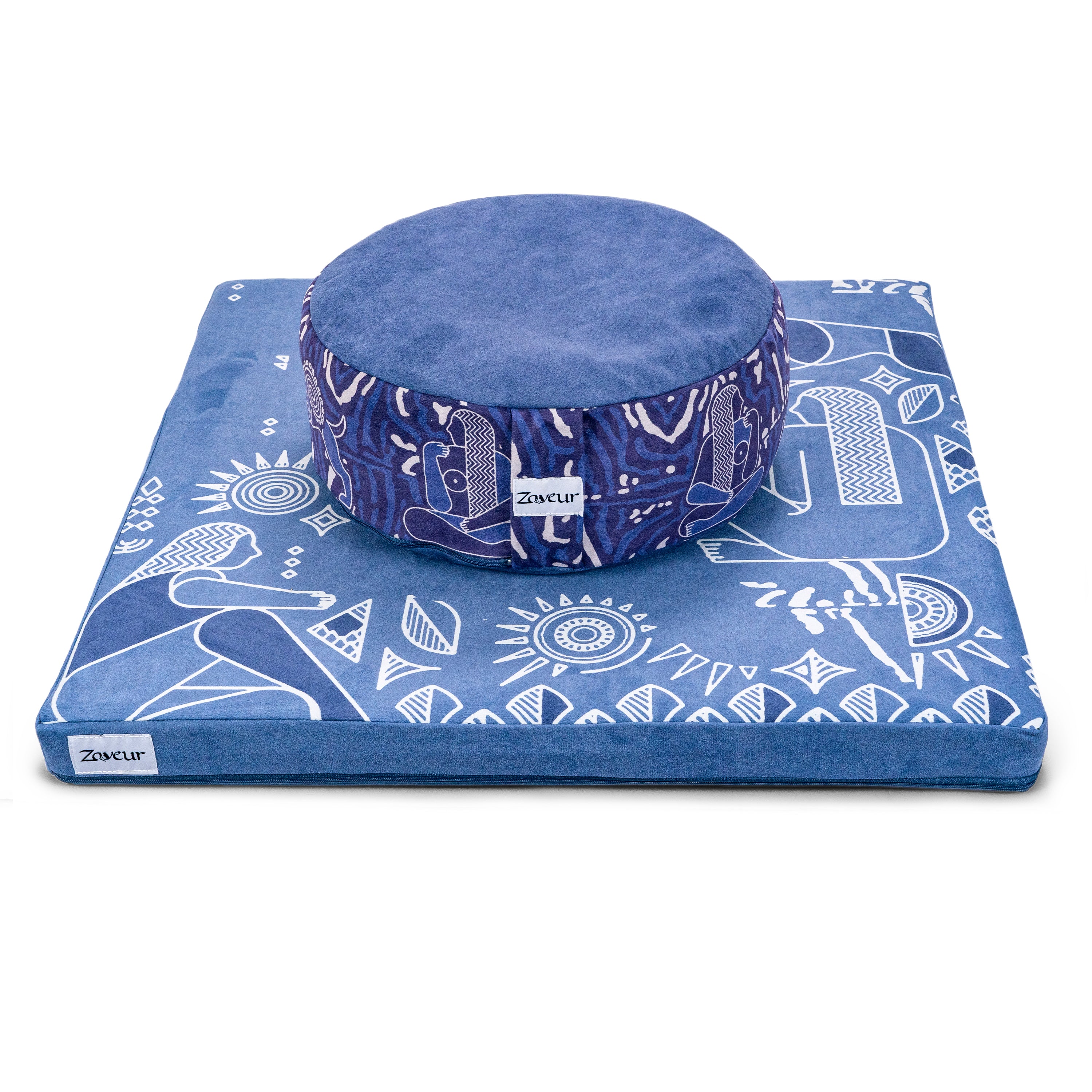 Meditation Cushion & Mat Bundle – Royal Court Luxury Buckwheat Pillow Set with Memory-Foam Mat for Aligned, Grounded Practice