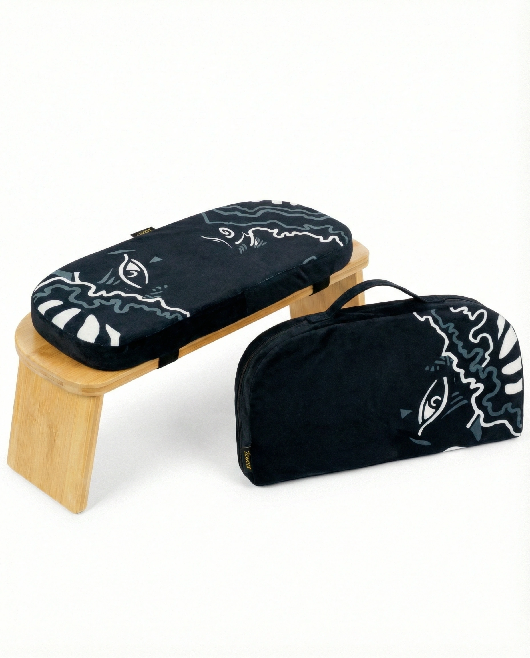 Foldable Bamboo Meditation Bench | Eco-Friendly & Portable