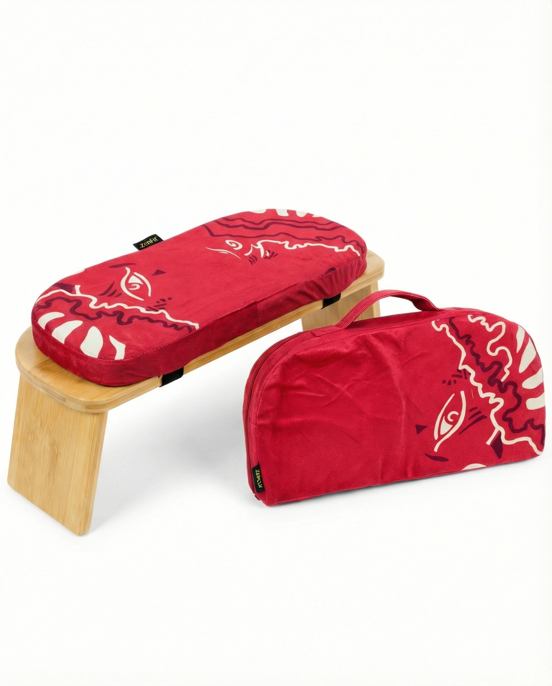Foldable Bamboo Meditation Bench | Eco-Friendly & Portable