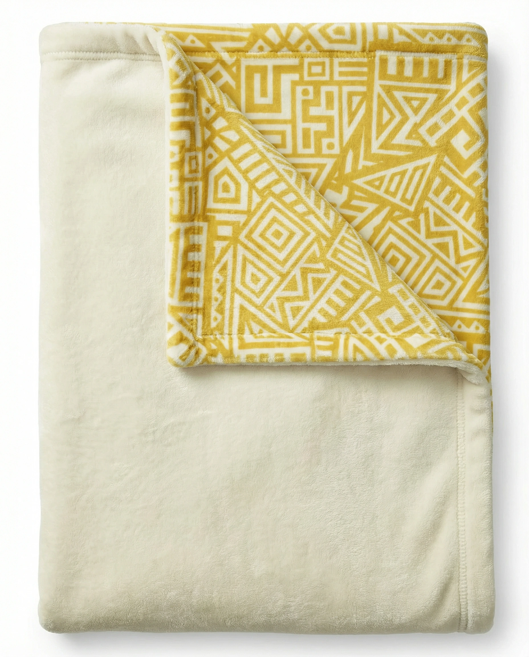 Dancing Ladies Velveteen Microfiber Blanket (Two-sided print)| OFF White and Yellow