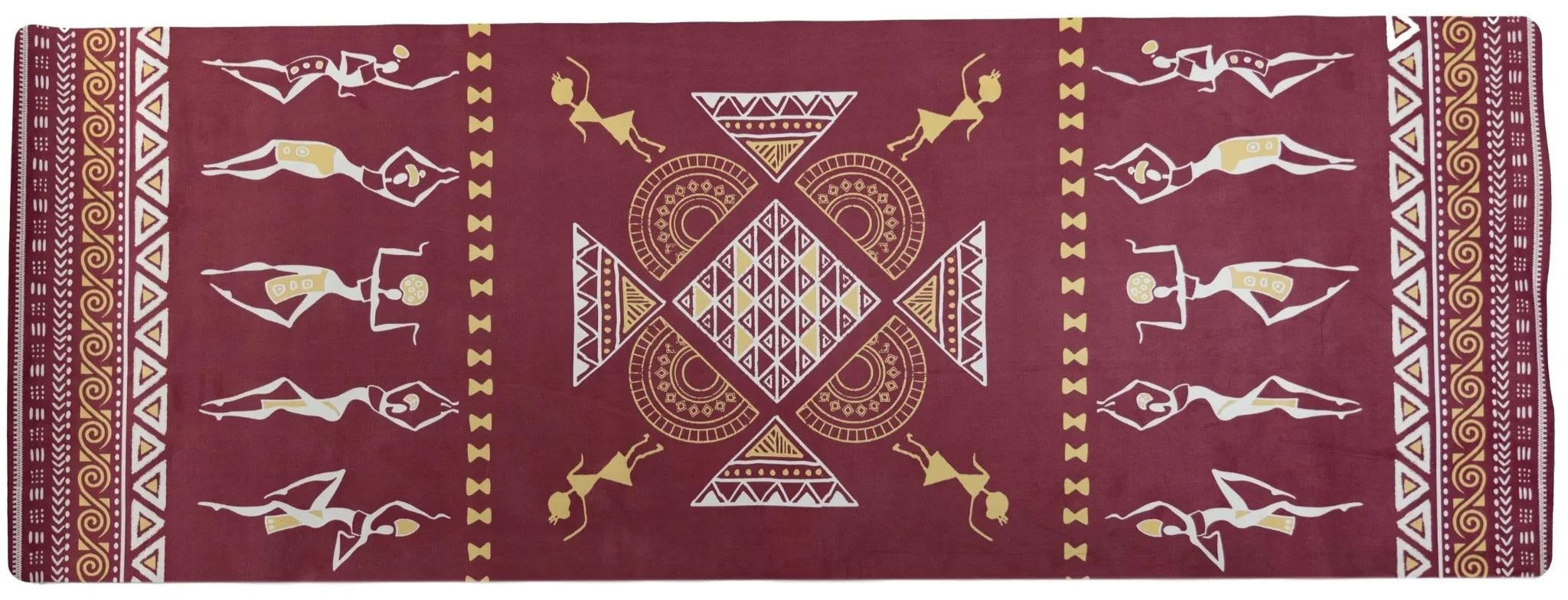 Dancing Ladies Yoga & Meditation Mat – Suede Front, 27" x 72"