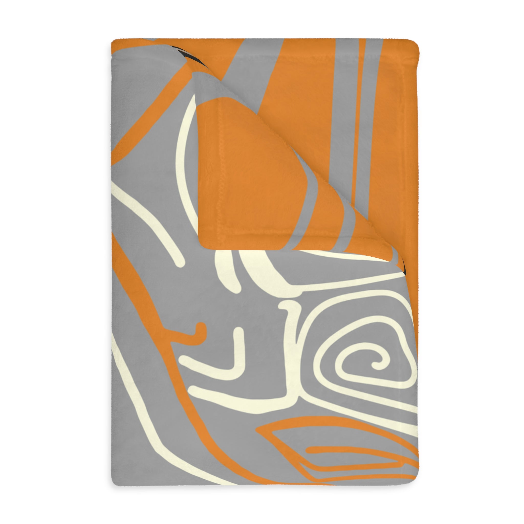 Queen of Phoenix Abstract Tribal Face Art Blanket | Velveteen Microfiber