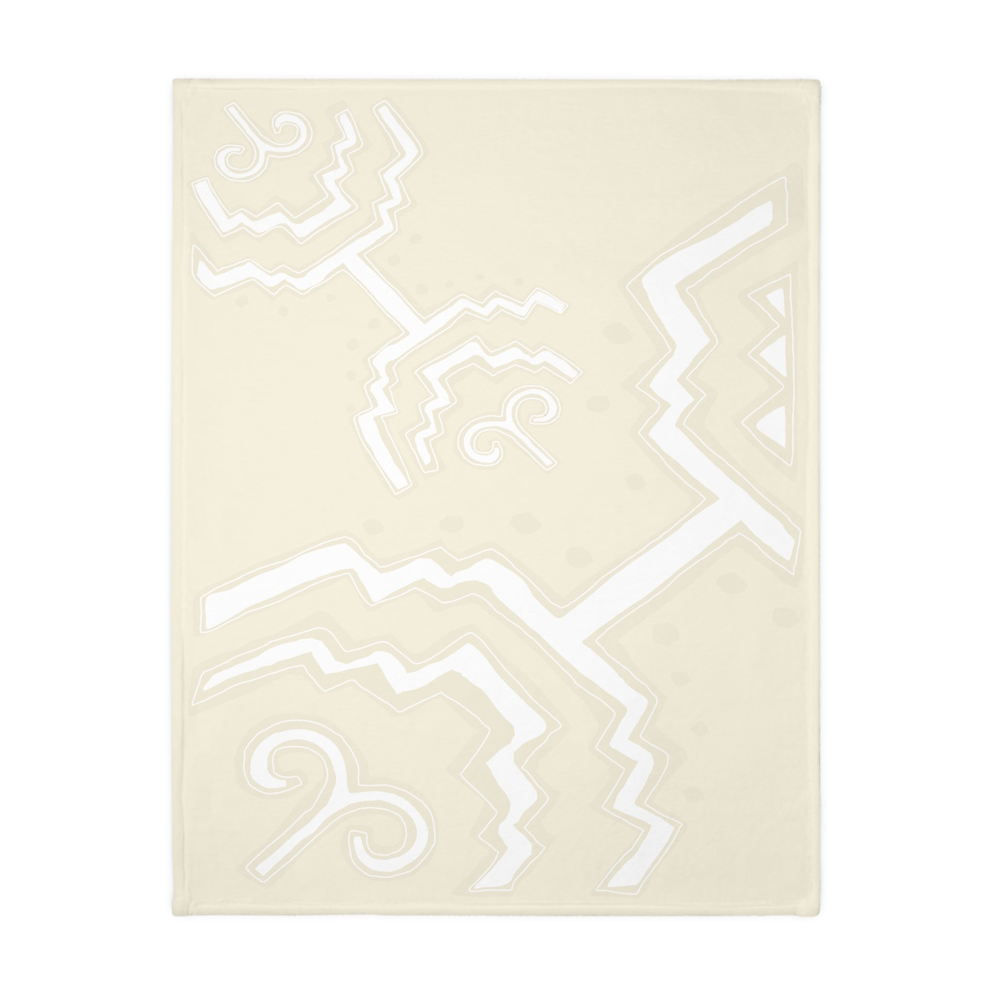 Colombian Dreams Geometric Aztec Medallion Blanket | Two-Sided Velveteen Microfiber