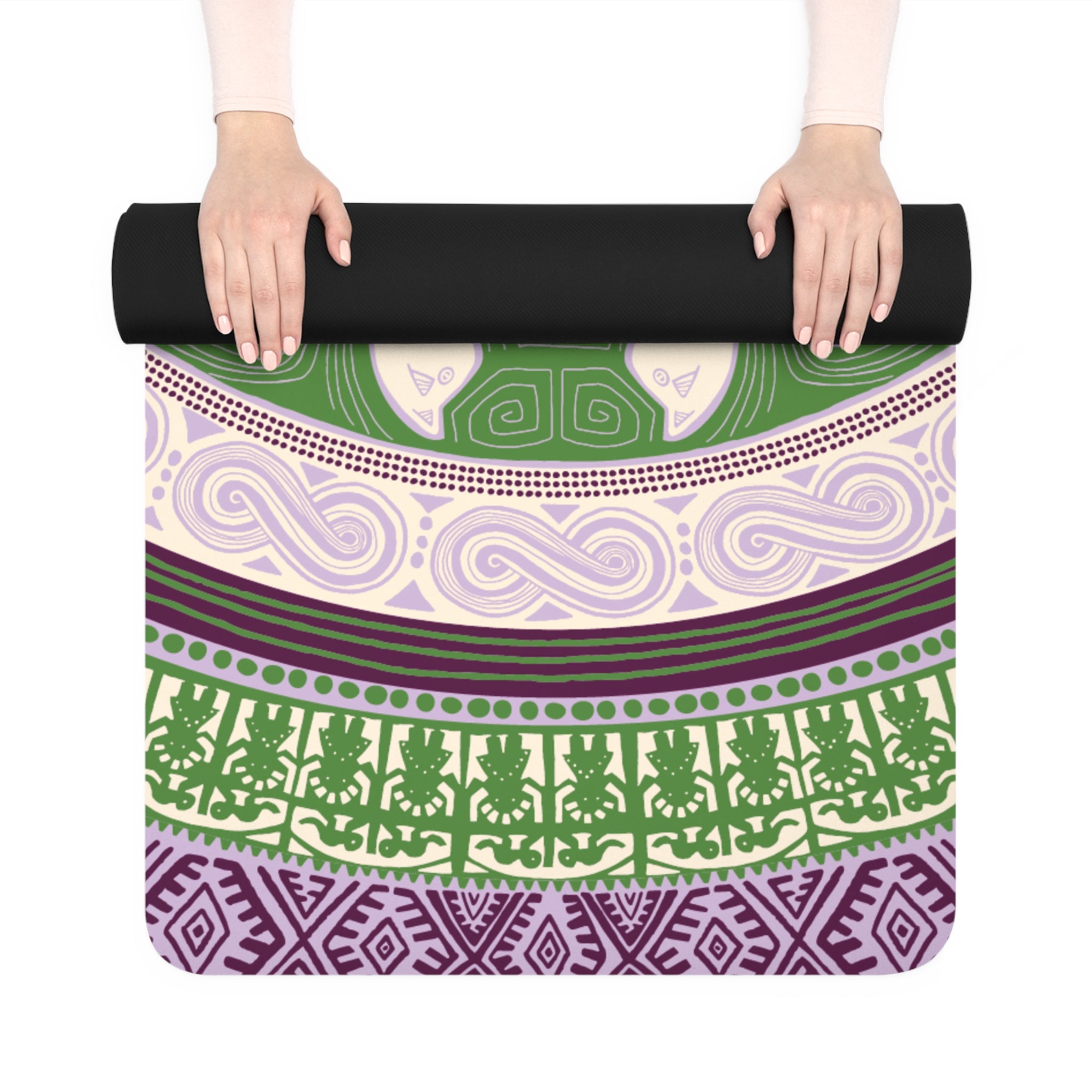 Colombian Dreams Yoga Mat  | Mandala Cats Yoga Mat | Rubber Yoga Mat