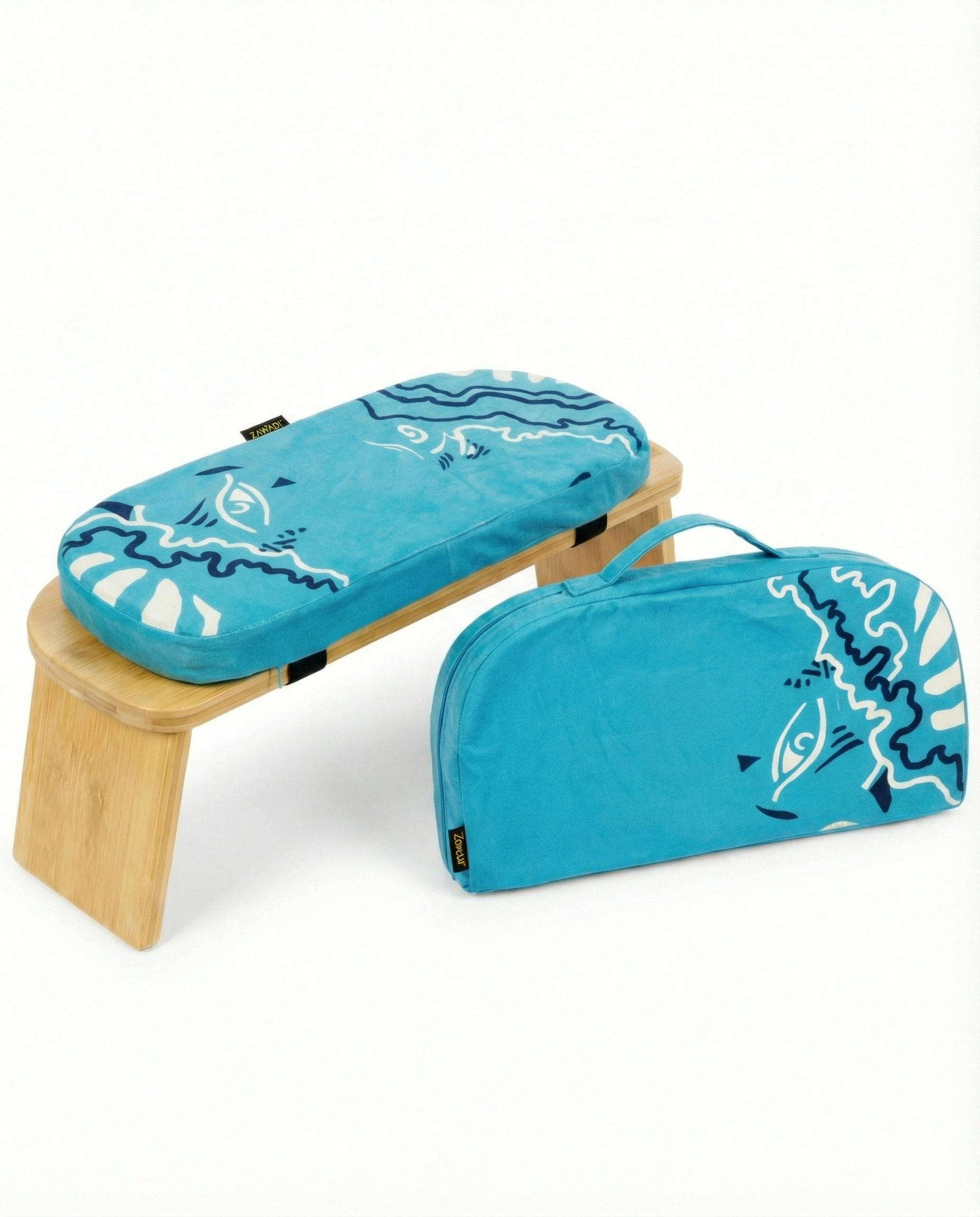 Foldable Bamboo Meditation Bench | Eco-Friendly & Portable