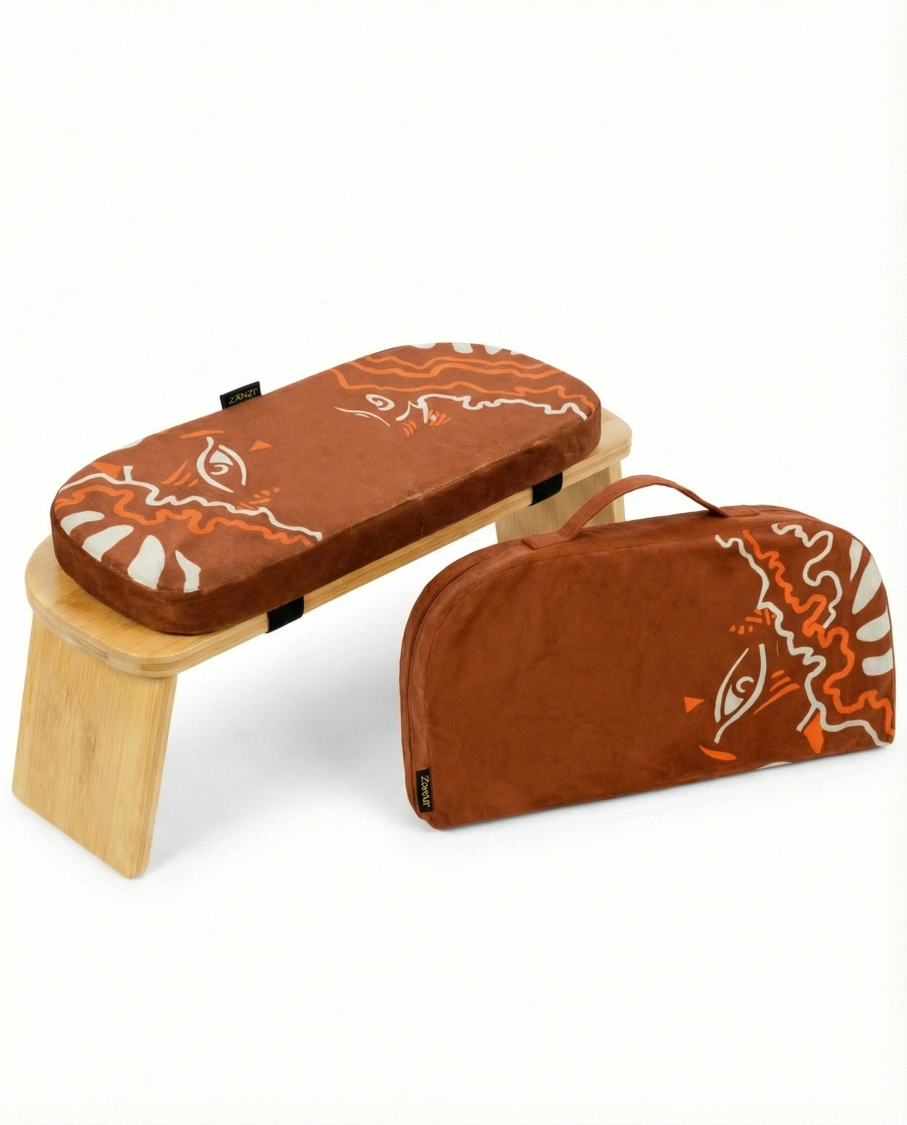 Foldable Bamboo Meditation Bench | Eco-Friendly & Portable