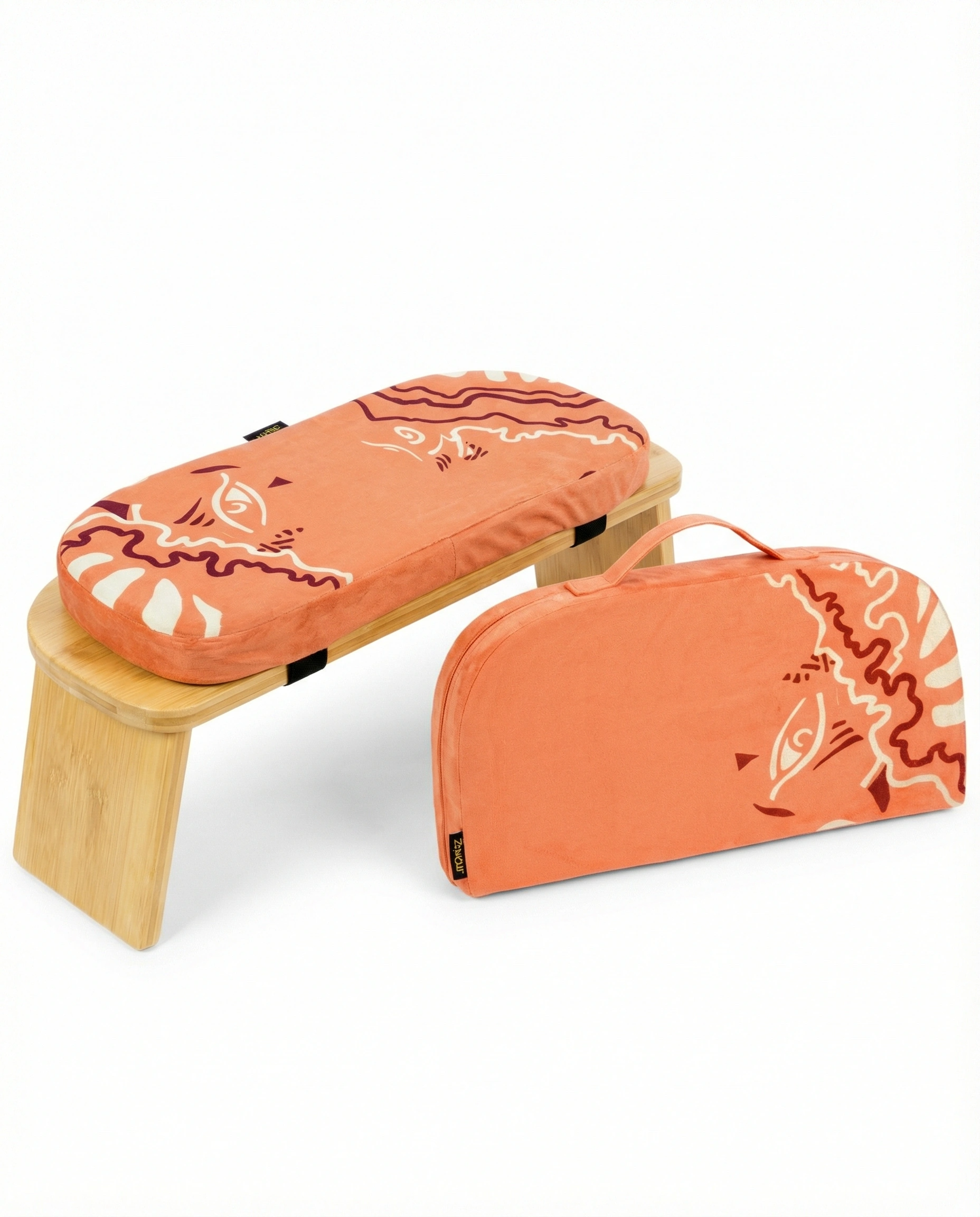 Foldable Bamboo Meditation Bench | Eco-Friendly & Portable