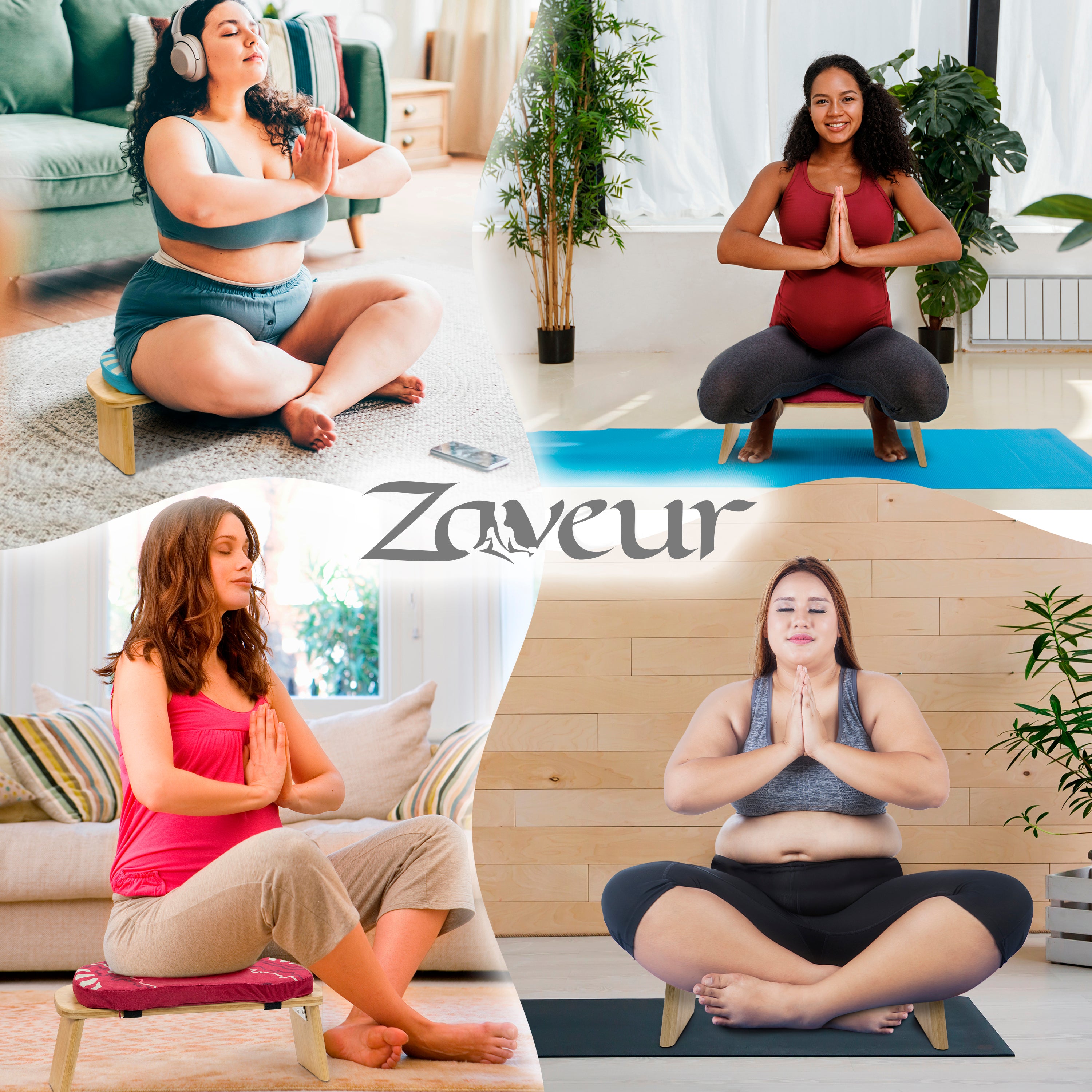 Foldable Bamboo Meditation Bench | Eco-Friendly & Portable