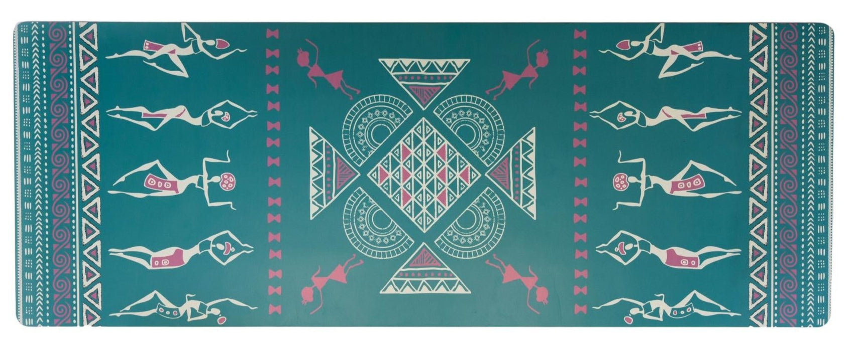 Dancing Ladies Yoga & Meditation Mat – Suede Front, 27" x 72"