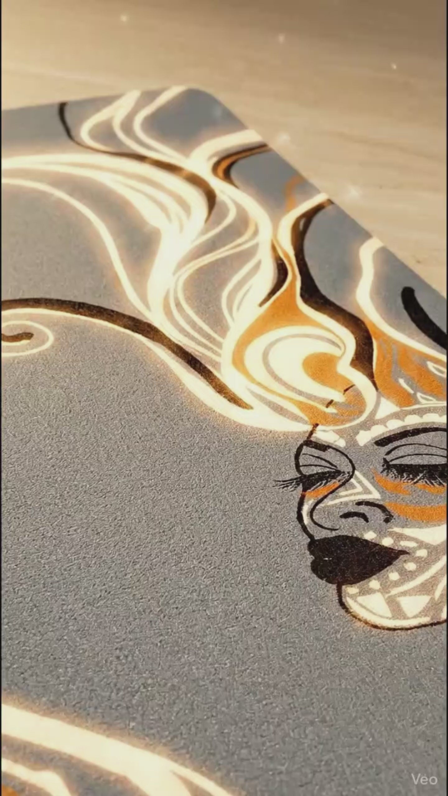 Yoga mat lifestyle mockup video showing a calm home yoga workout environment focused on wellness, mindfulness, and fitness branding.