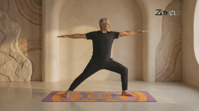 Minimal yoga mockup video showing a calm yoga lifestyle scene, ideal for promoting yoga products, wellness brands, and ecommerce stores.